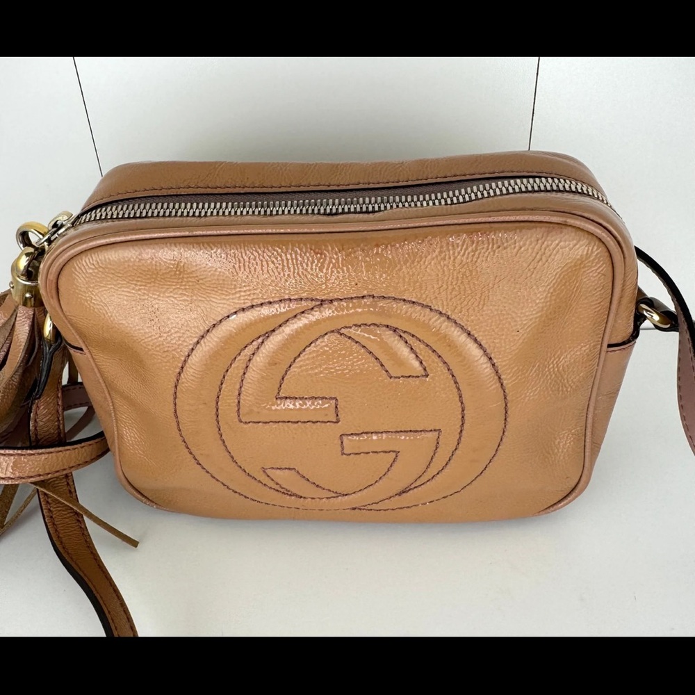 Gucci Soho Disco Crossbody Bag – Tan / Nude - Picture 3 of 15
